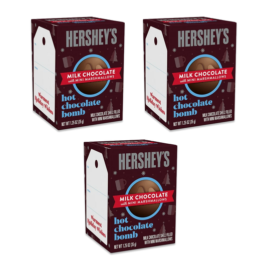 Hershey's Hot Chocolate Bombs 3 Pack of Hot Cocoa Bombs, Hot Coco Bombs, Hot Chocolate Bombs Christmas, Hot Chocolate Balls, Hot Cocoa Bombs Bulk, Hot Cocoa Balls