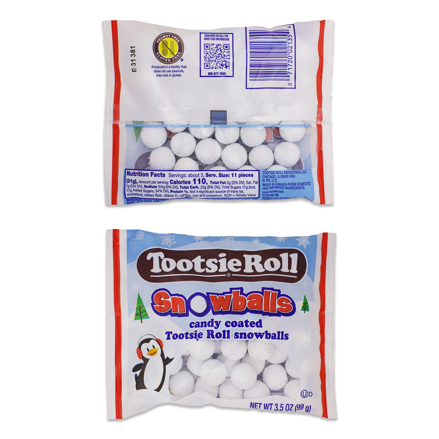 Tootsie Roll Snowballs 3 Pack, Candy Snow, Snowballs Food, Christmas Tootsie Rolls, Christmas Candy Gluten Free Holiday Roll It Candy