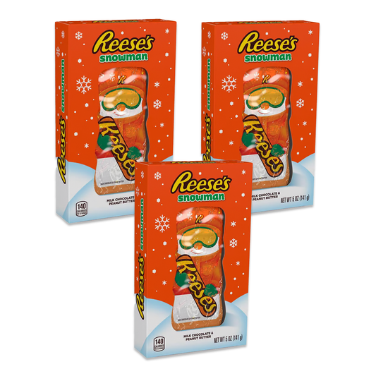 Snowman Reese's Peanut Butter Cups 3 Pack of Reeses Christmas Chocolates, Reese Peanut Butter Cups, Christmas Chocolates, Recees, Reeses Candy Bars, Reese Cup, Reese's Candy